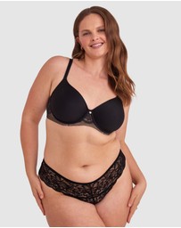 Bras N Things - Romance V String Knicker - Black