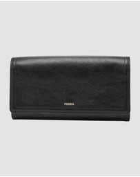 Fossil - Logan Black RFID Flap Clutch