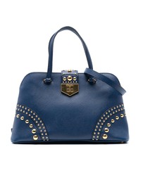 Pre-Loved by Azura Reborn - Pre-Loved Studded Saffiano Cuir Promenade Satchel