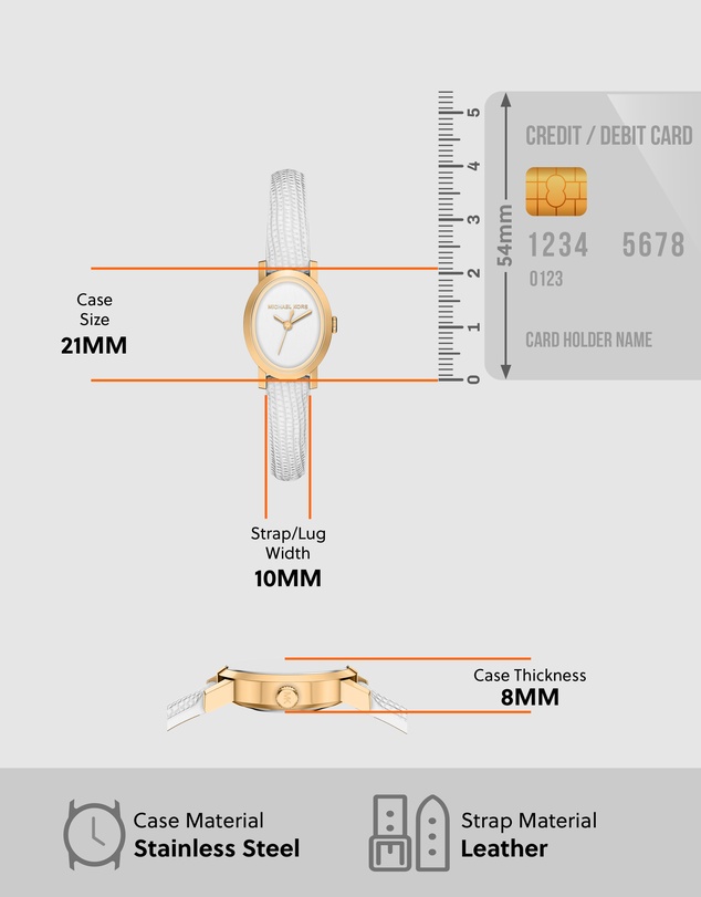 Michael Kors - Maude White Analogue Watch