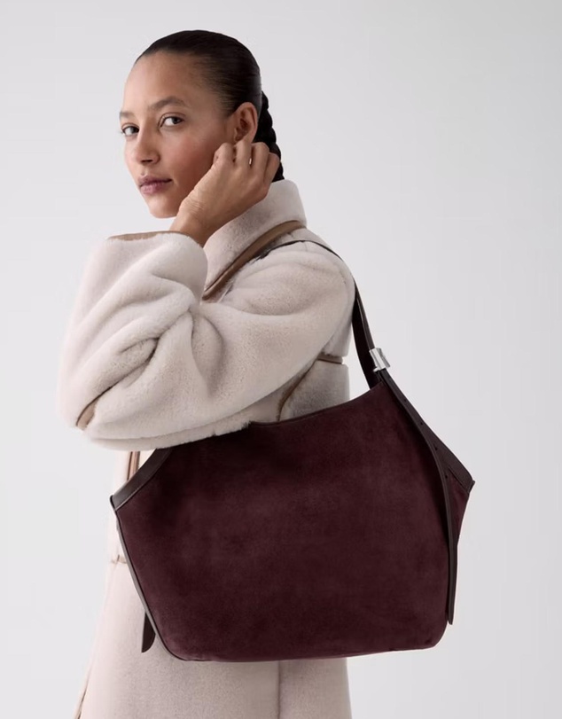 Kate Spade - Deco Suede Tulip Tote Bag