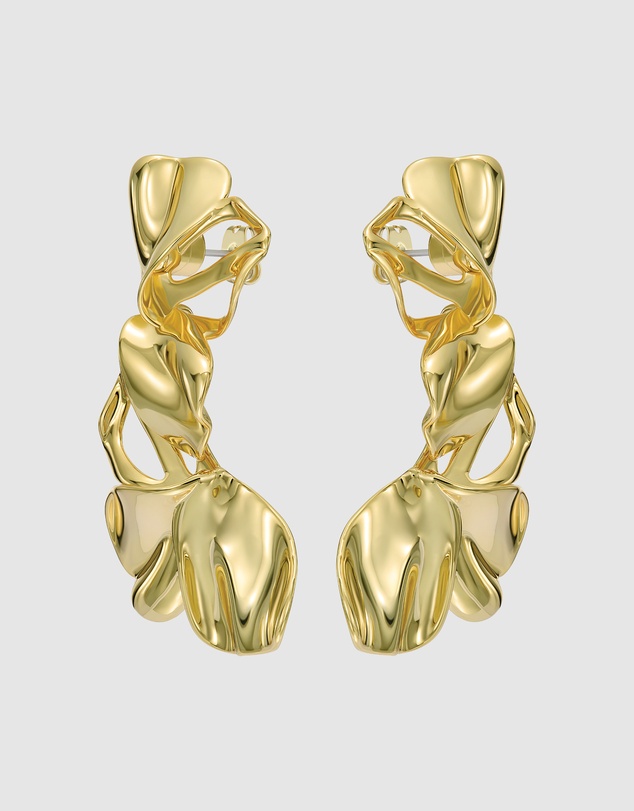 Ted Baker - LEIGHANNA: Abstract Leaf Drop Earrings