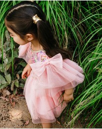 Fleur Harris - 'Bunnies & Bows' Sparkling Tutu Dress in Pink