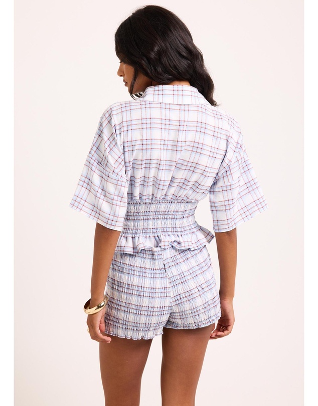 Insight - Harley Shirred Check Shirt
