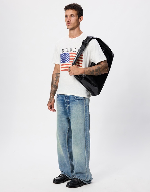 RHUDE - USA Flag Slub Tee