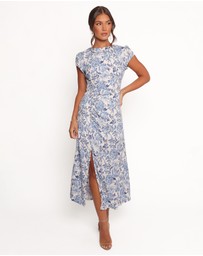 Petal & Pup - Lisbeth Midi Dress - Blue Floral