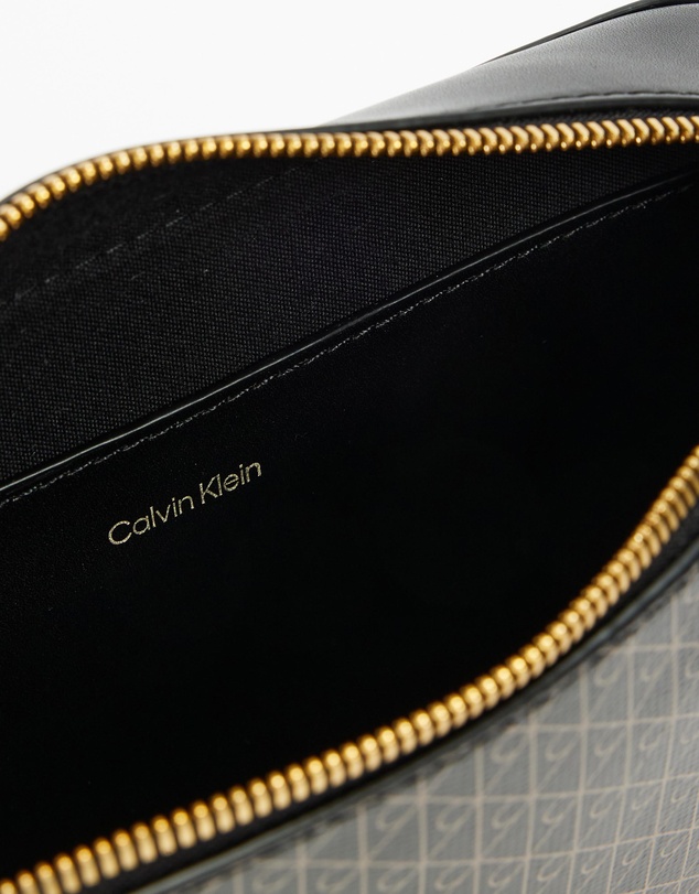 Calvin Klein - Emblem Allover Print Elongated Camera Bag