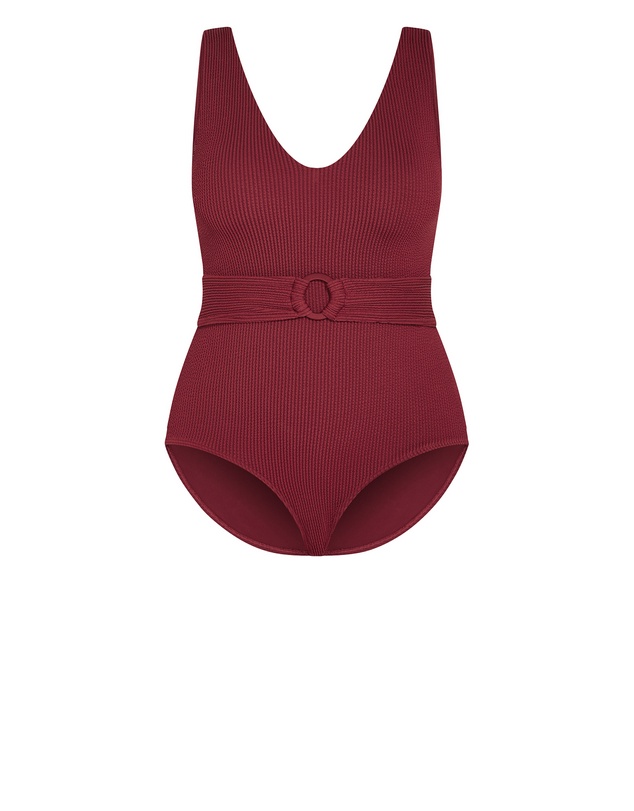 City Chic - Plus size Alicante 1 Piece - shiraz