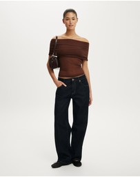 Cotton On - Sheer Off Shoulder Knit