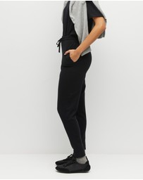 JH Lounge - JHL Slim Trackpant (Cotton Cashmere) Black