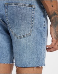 Thrills - Mandude Raw Slim Cropped Denim Shorts