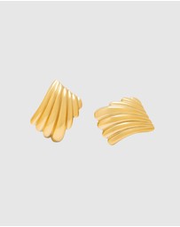 Nialaya Jewellery - Women's Geometric Wing Earrings
