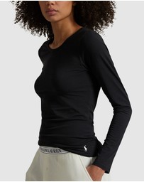 Polo Ralph Lauren - Club Cotton Long Sleeve Crew Neck Sleep T-Shirt