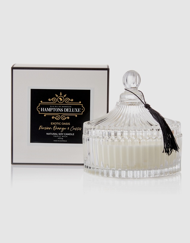 Silk Oil of Morocco - Hamptons Deluxe Large Natural Soy Candle - Exotic Oasis