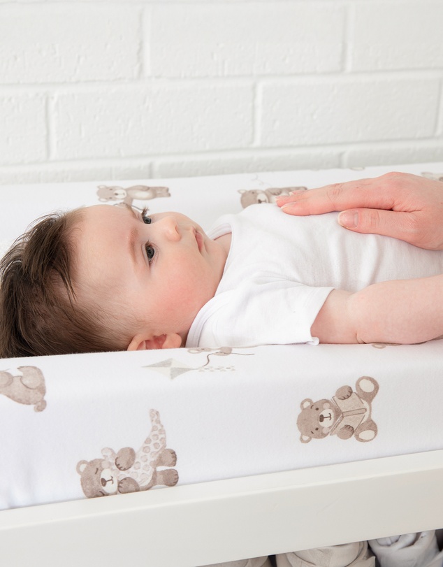 Living Textiles - Organic Change Mat Cover - Cuddly Bear