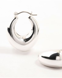 Lovisa - Silver Plated Creole Medium Earrings