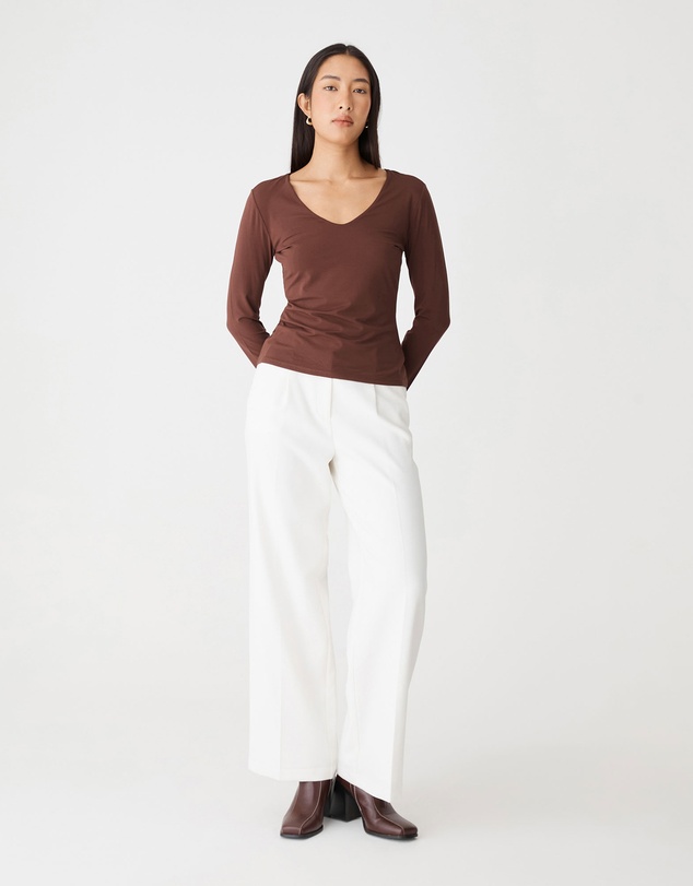 Forcast - Isla V-Neck Bamboo Top