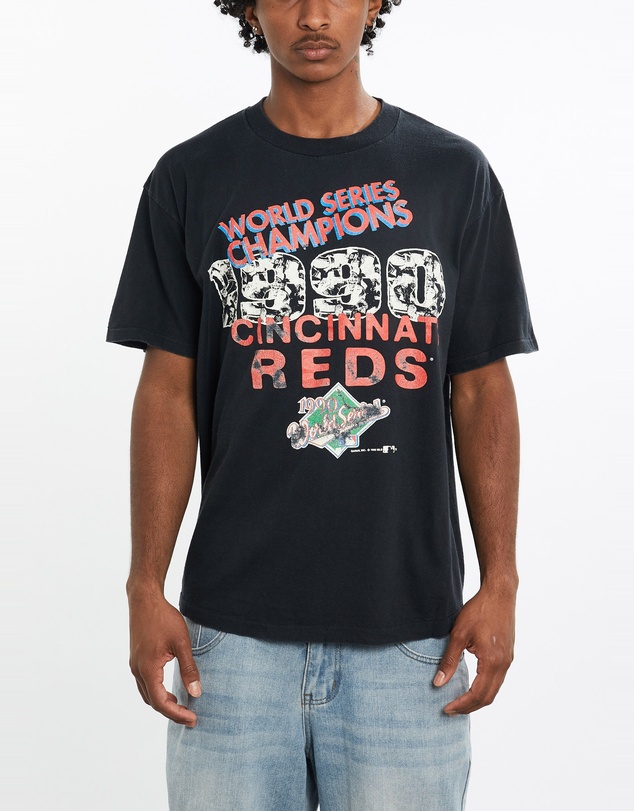 Vintage by The Real Deal - Pre Loved - Vintage 1990 MLB Cincinnati Reds World Series Tee