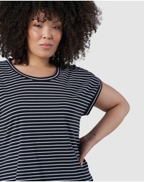 Indigo Tonic - Lauren Longline Stripe Tee