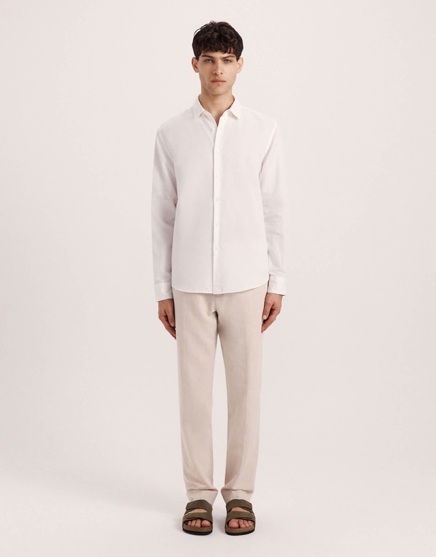 SABA - Reeves Long Sleeve Classic Linen Cotton Shirt