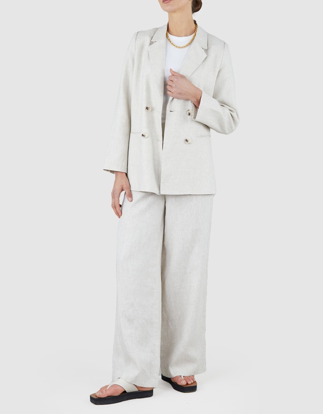 Amelius - Azure Linen Blazer