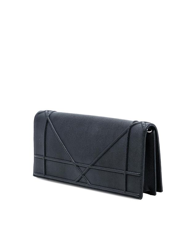 Pre-Loved by Azura Reborn - Pre-Loved Grained Calfskin Diorama Pochette Clutch