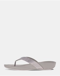 Mia Vita - Allora Toe Post Sandal - Silver Rhinestone