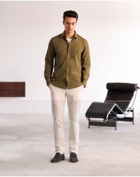 Trenery - Slim Fit Chino Pant in Stone