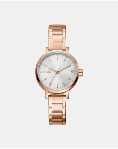 DKNY - Urban Soho Glitz Rose Gold Stainless Steel 30mm Watch