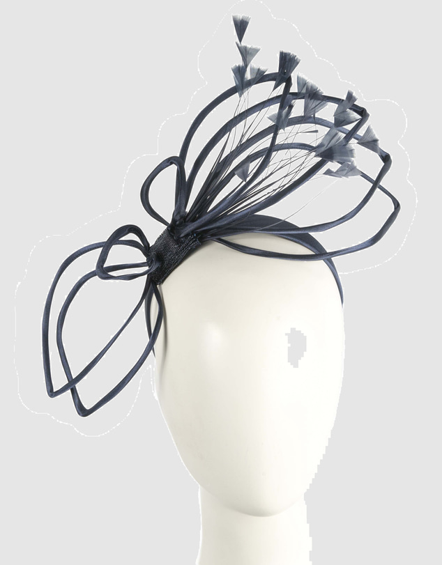 Max Alexander - Edgy Navy Sinamay Fascinator Headband