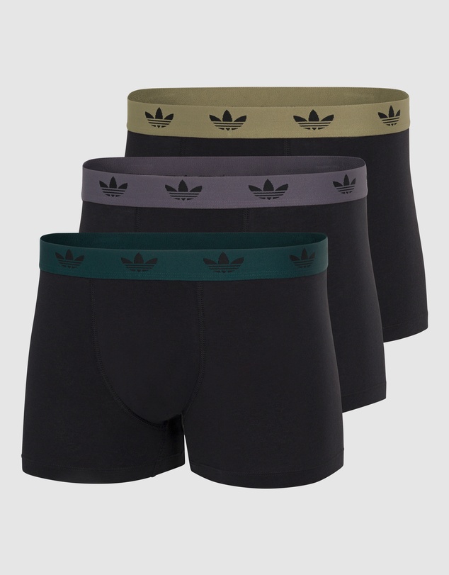 adidas Originals - 3 Pack Comfort Flex Cotton Trunk Underwear