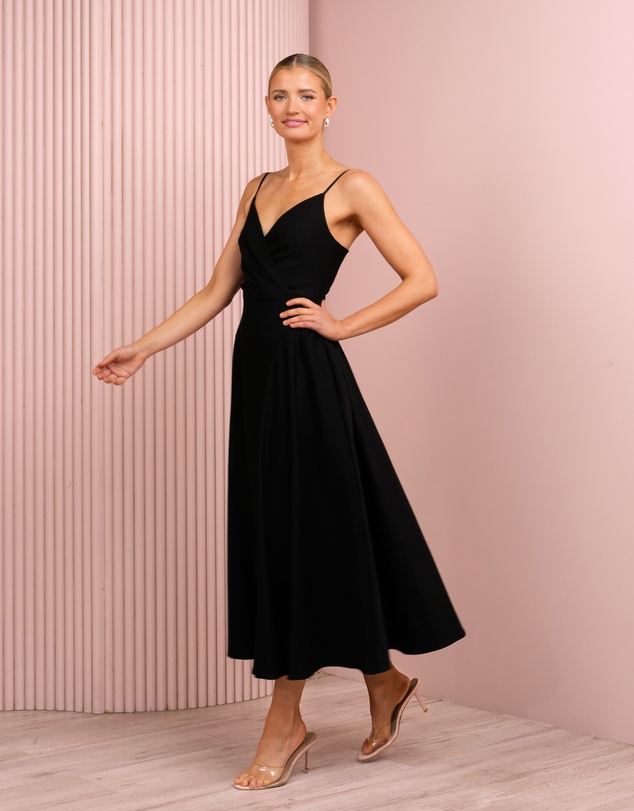 Azzurielle - Peta Full Skirt Midi Dress