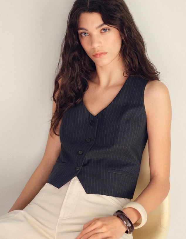 M.N.G - Bali Linen-Blend Suit Waistcoat