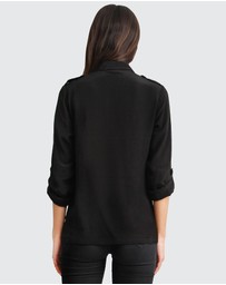 Belle & Bloom - Eclipse Rolled Sleeve Blouse