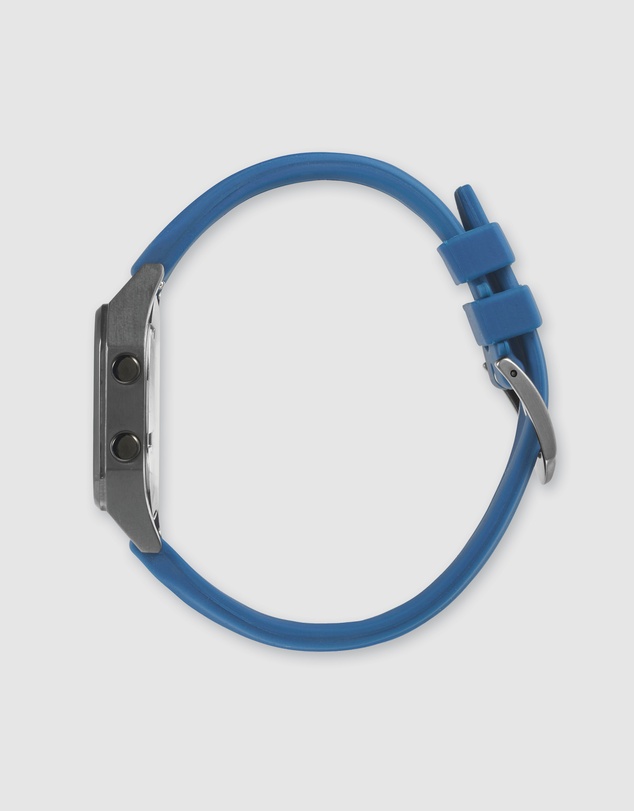 Maxum - Raglan Tide Watch – Gunmetal Case, Black Dial & Blue Silicone Strap