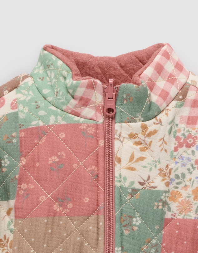 Purebaby - Reversible Quilted Jacket -Kids-Babies