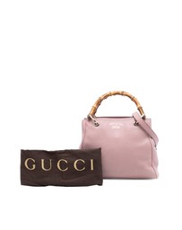 Pre-Loved by Azura Reborn - Pre-Loved Small Calfskin Bamboo Shopper Satchel