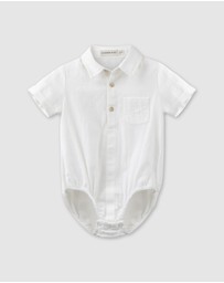 Designer Kidz - Archie S/S Button Romper