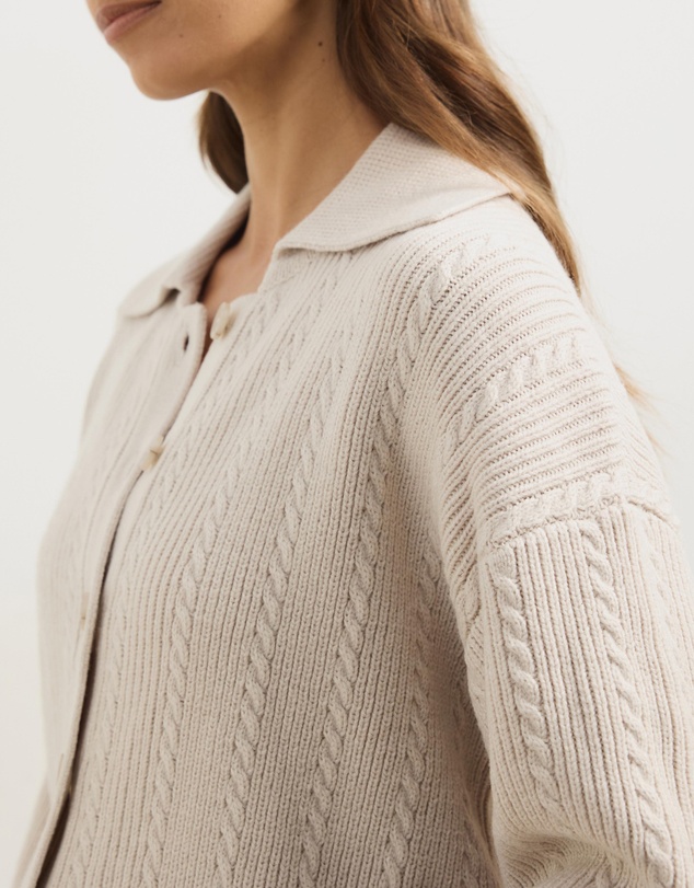 Atmos&Here - Nia Textured Knit Cardigan