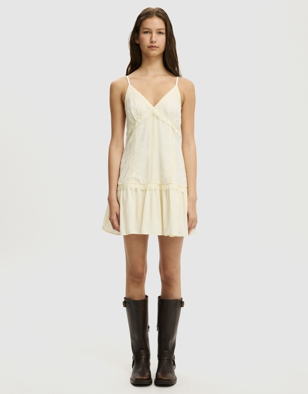 Cotton On - Satin Lace Mini Dress