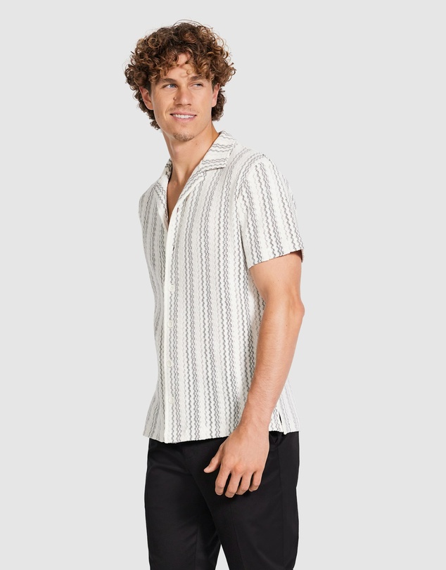 Tarocash - Kairo Stripe Textured Shirt