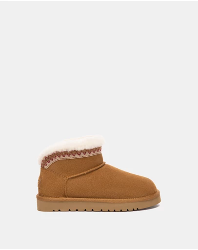 EVERAU - Australian Shepherd Ugg Mini Liora Cow Suede Upper UGG Boots
