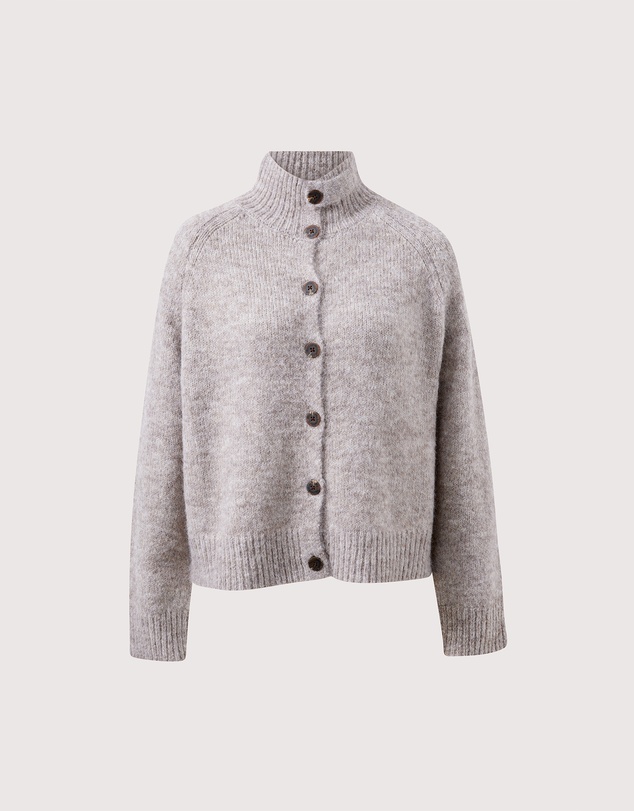 Ceres Life - Riley Funnel Neck Tab Cardi