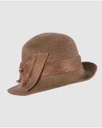 Max Alexander - Summer Brown Cloche Hat