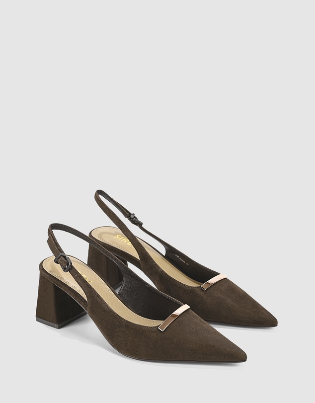 Siren - Yaz Sling Back Block Heels
