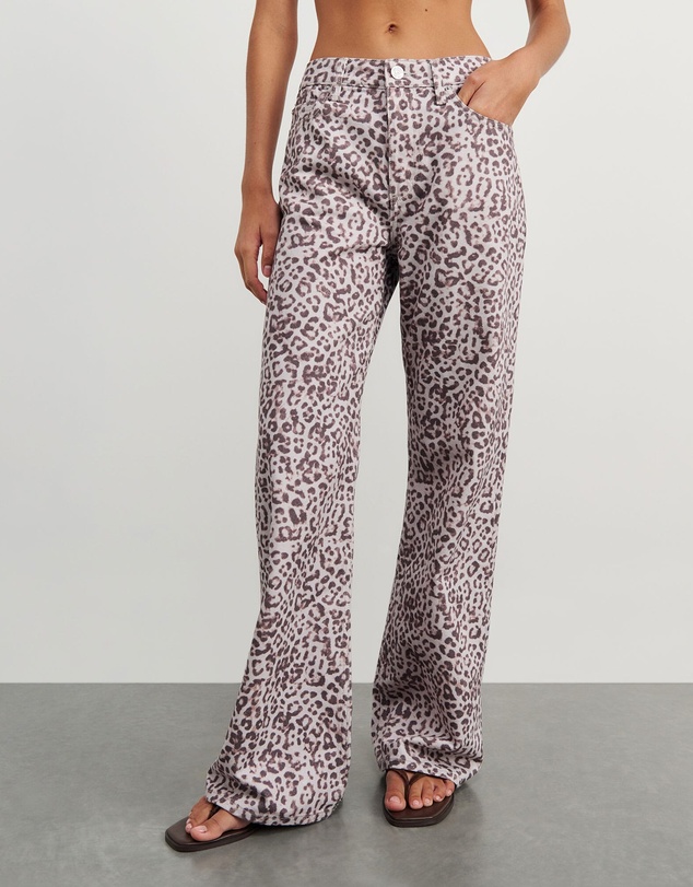 Jag - Carrie Slouch Jean Leopard