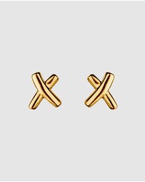 Najo - Kiss Stud Gold Earring
