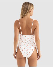 Rhythm - Rosie Floral Scrunched Side One Piece