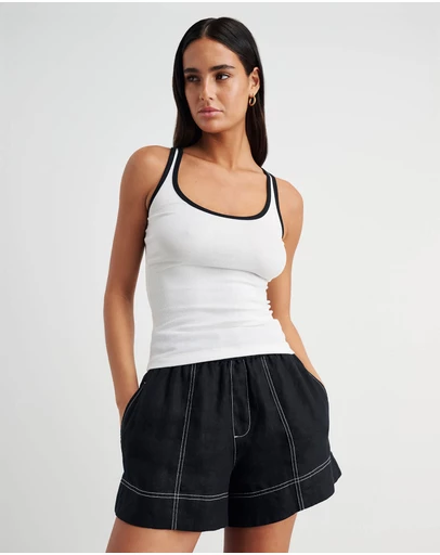 Jag - Kate Contrast Scoop Tank