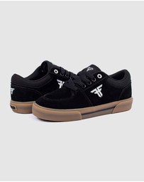 Fallen Footwear - Fallen Footwear Patriot Kids Gum Vulcanised Sole Shoes Black/White